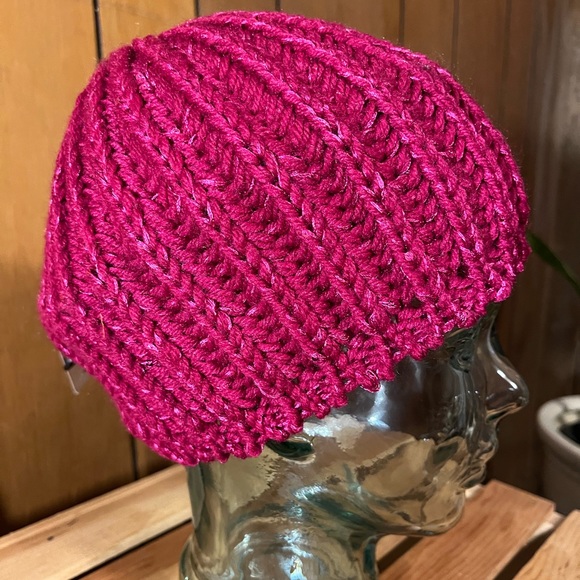 Pink Violet Cable-Knit Tam - Picture 4 of 14